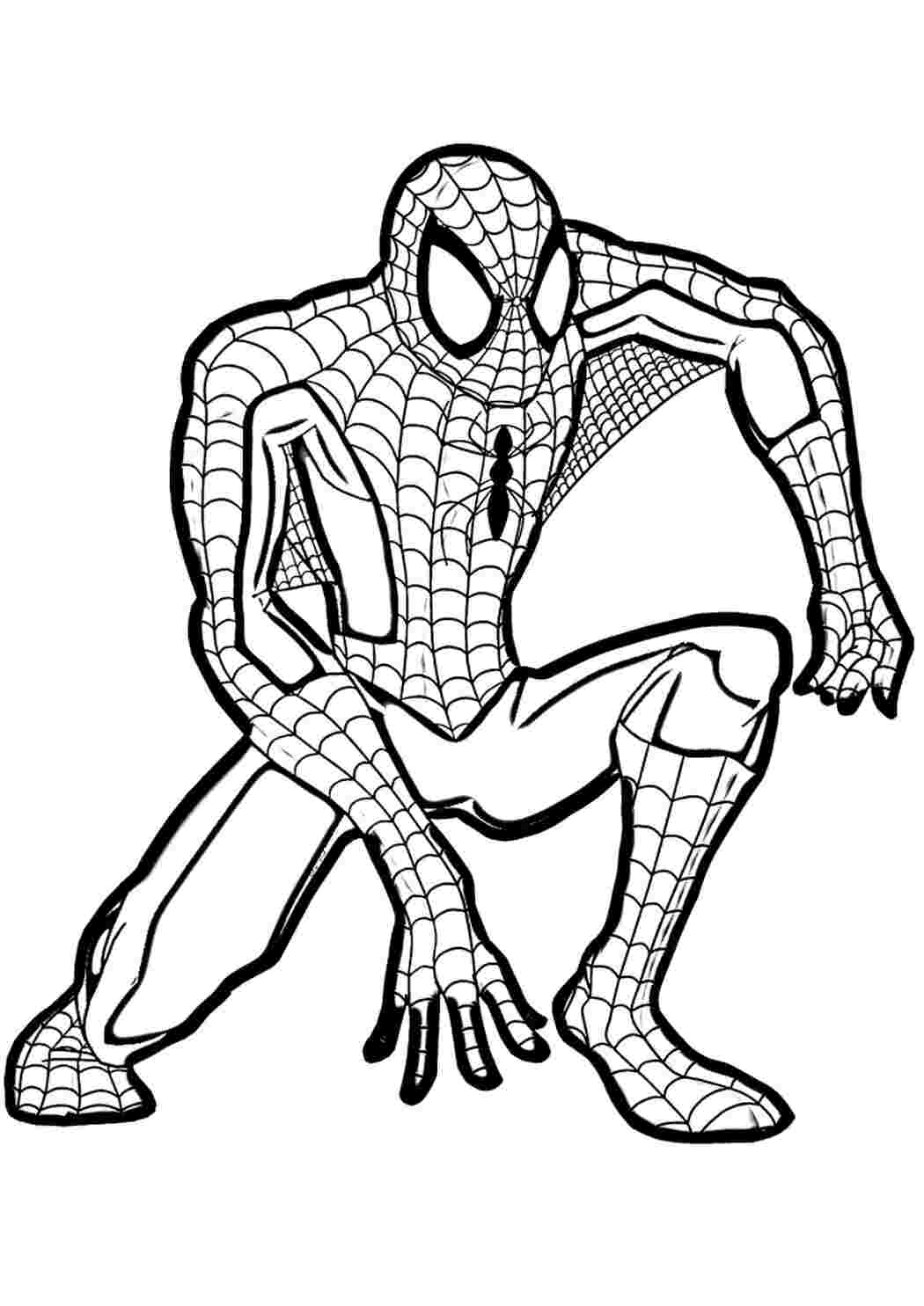 Раніше він був звичайною людиною але потім його вкусив павук Розфарбувати та роздрукувати безкоштовно