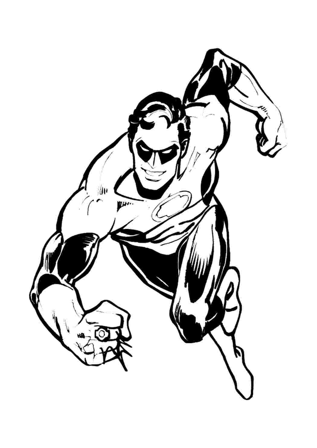 Розфарбування супергероя Розфарбування завантажити та роздрукувати безкоштовно