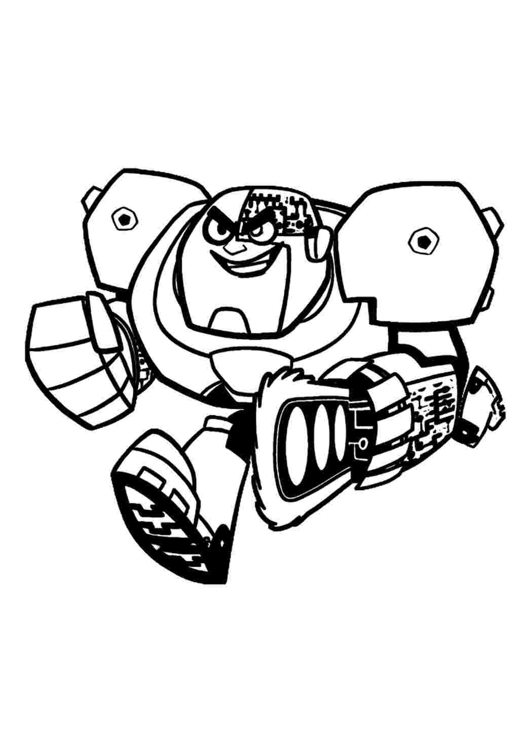 Кіборг розмальовки завантажити та роздрукувати безкоштовно