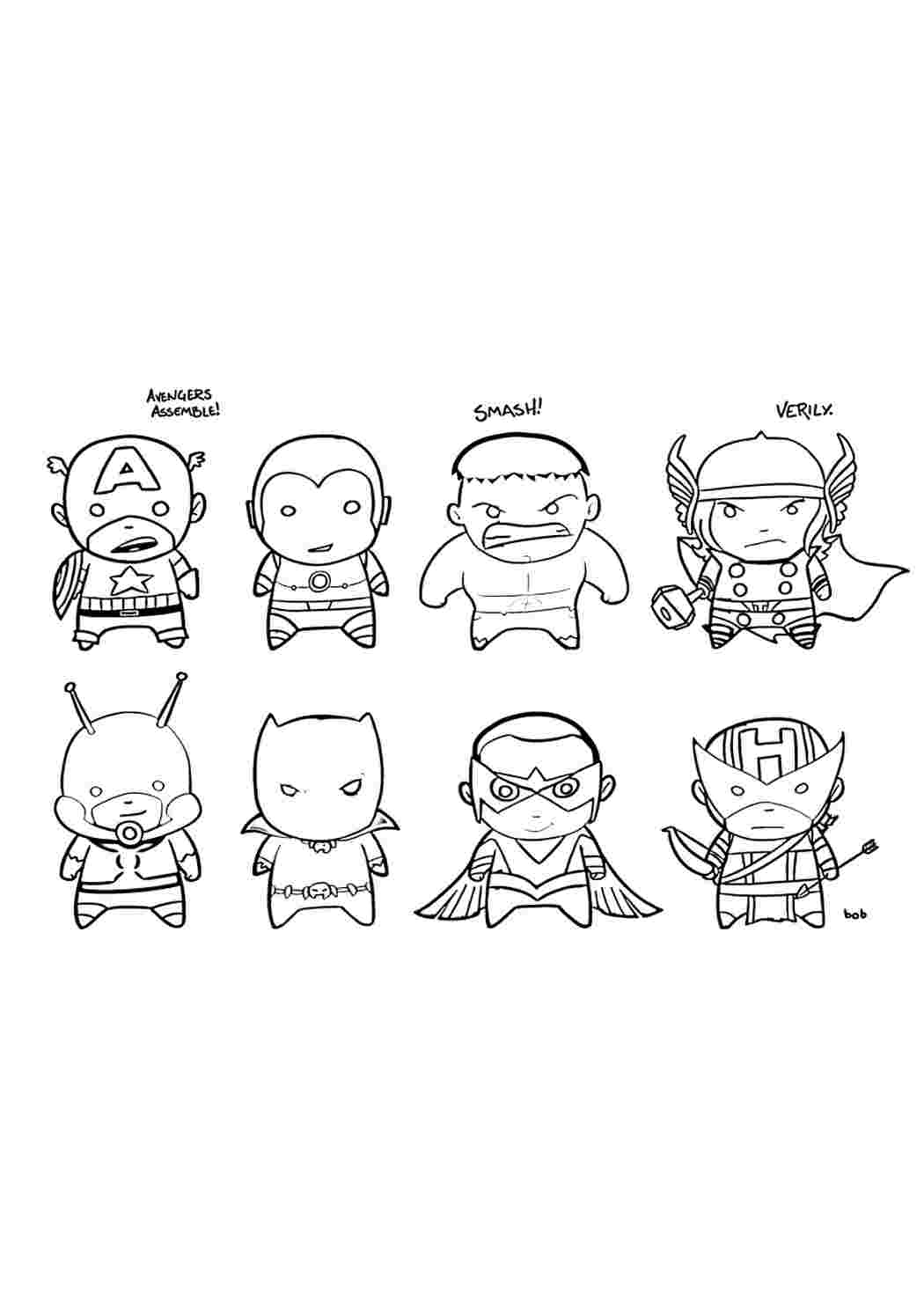 Розфарбування супергероїв для малюків Розфарівки завантажити та роздрукувати безкоштовно