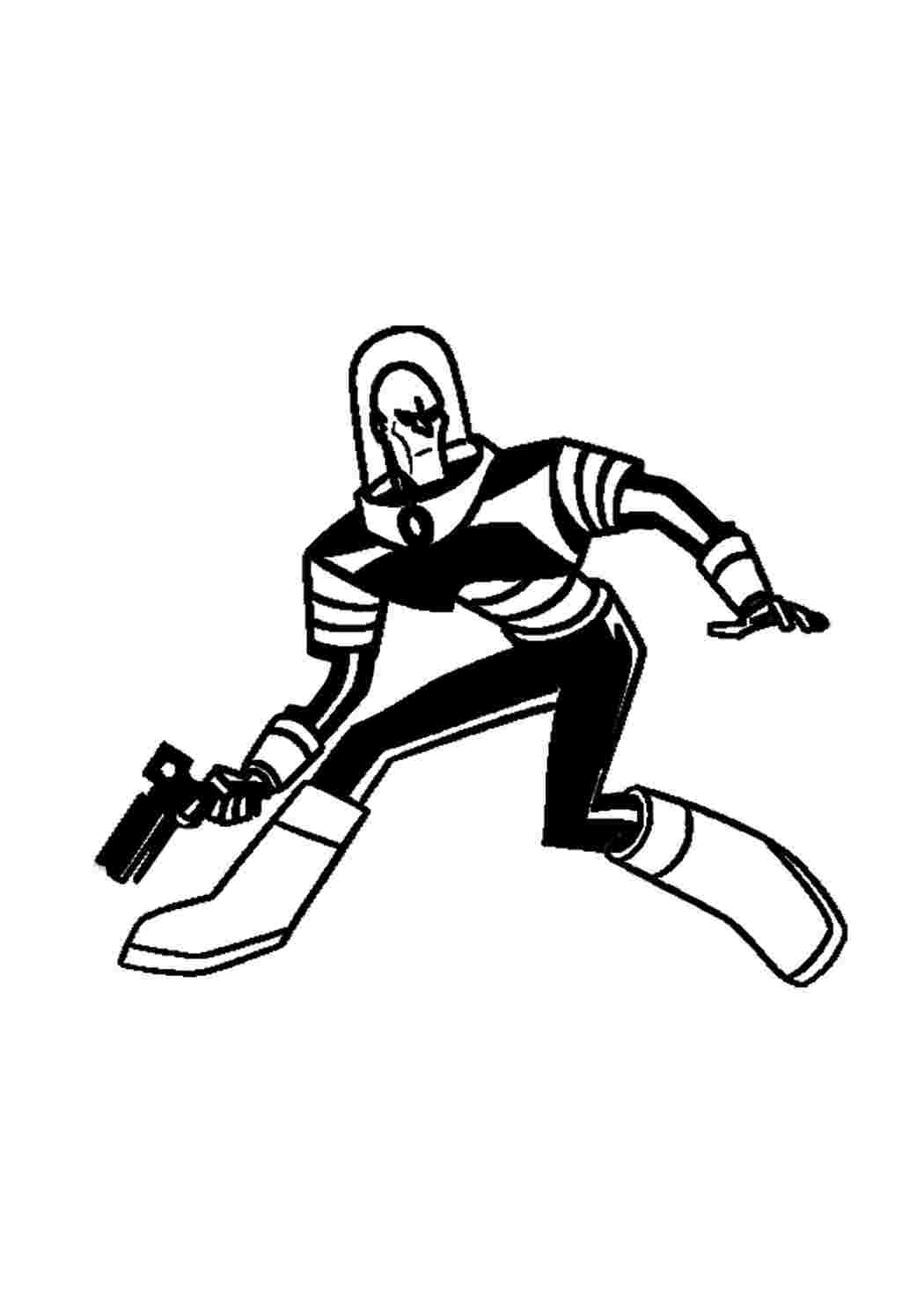 Містер Фріз розмальовки завантажити та роздрукувати безкоштовно