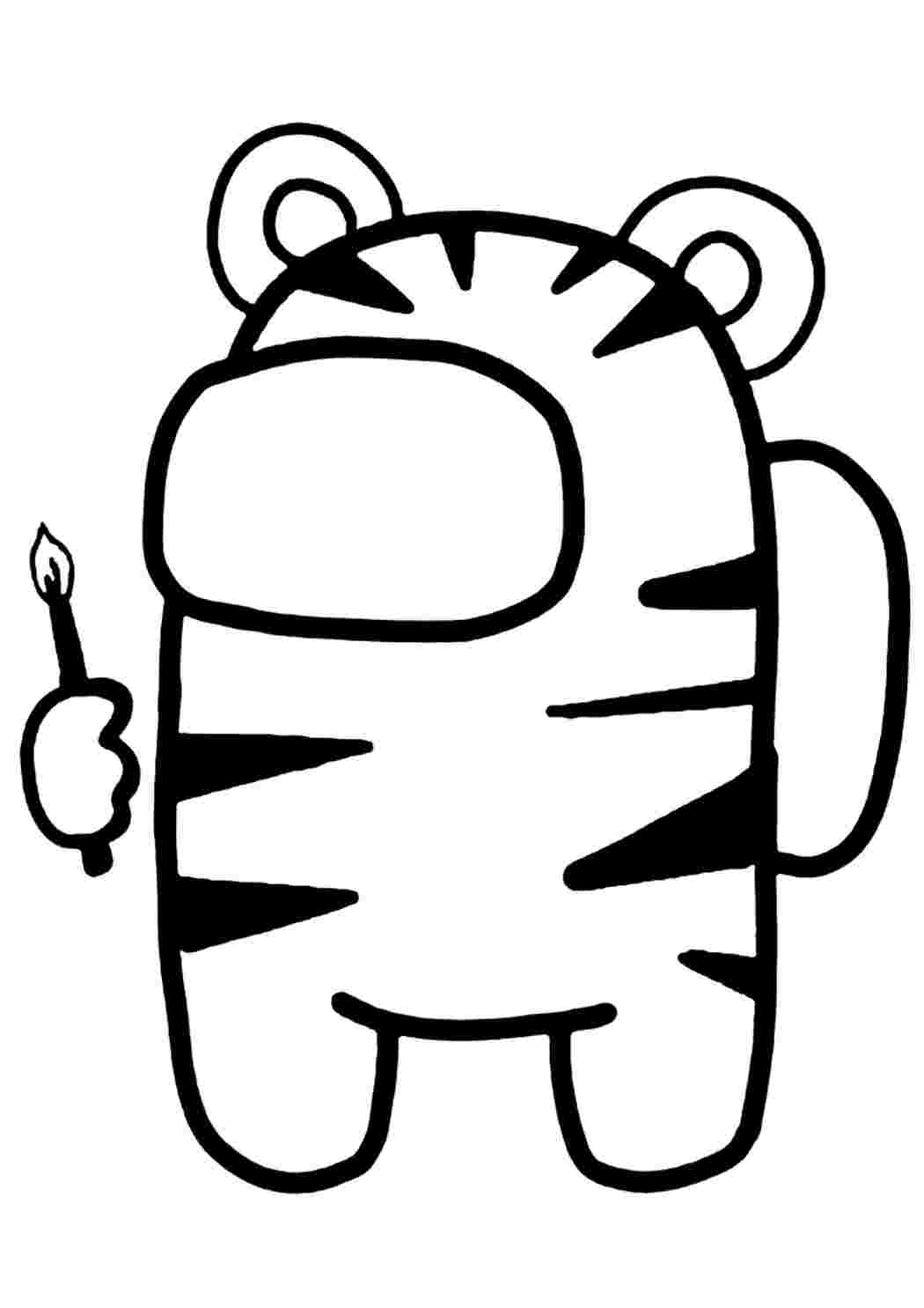 Раскраска Гарні розмальовки Персонаж із свічкою