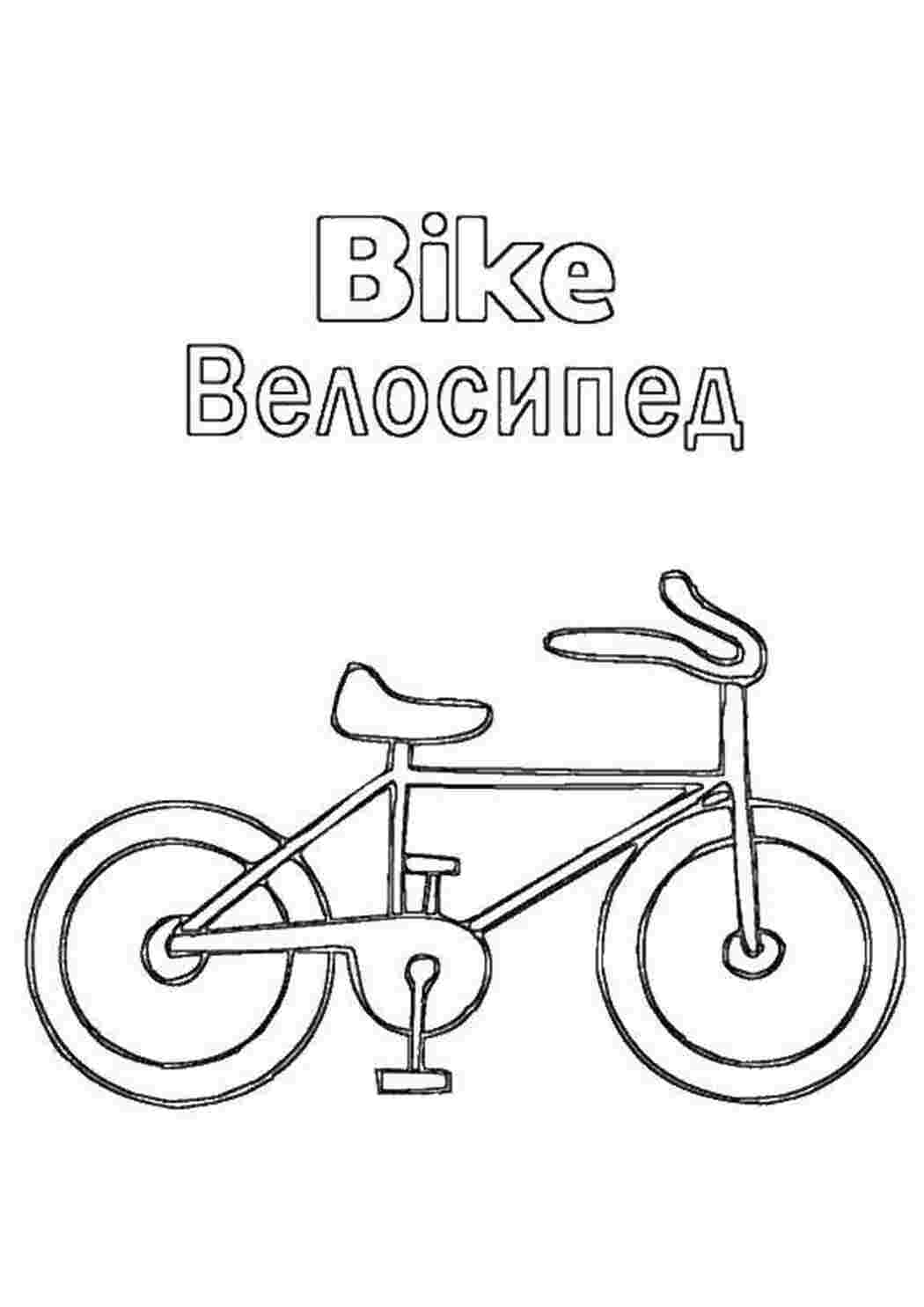 Раскраска Велосипед