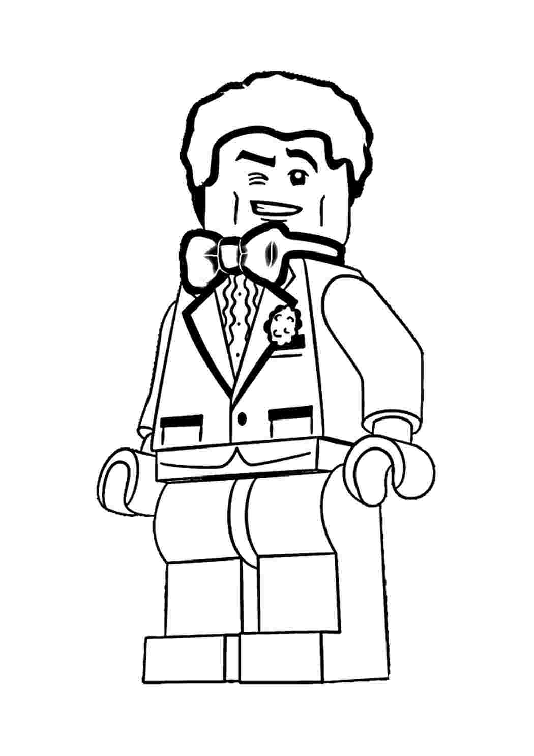 Раскраска Гарні розмальовки Лего Брюс Вейн Бетмен