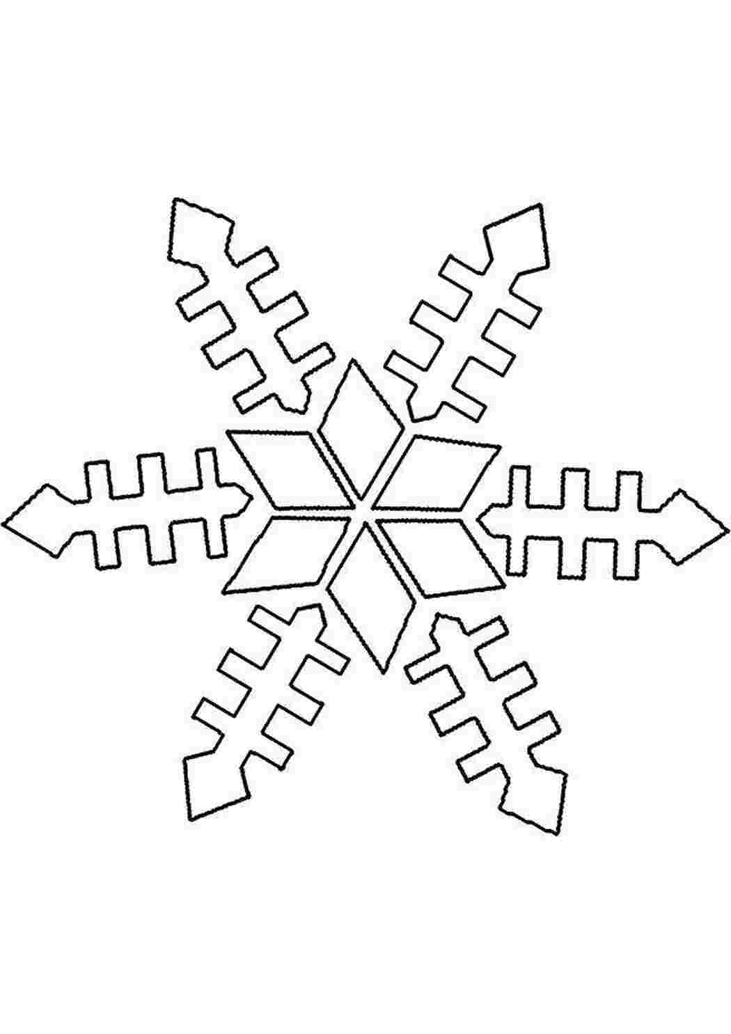 Раскраска Сніжинка