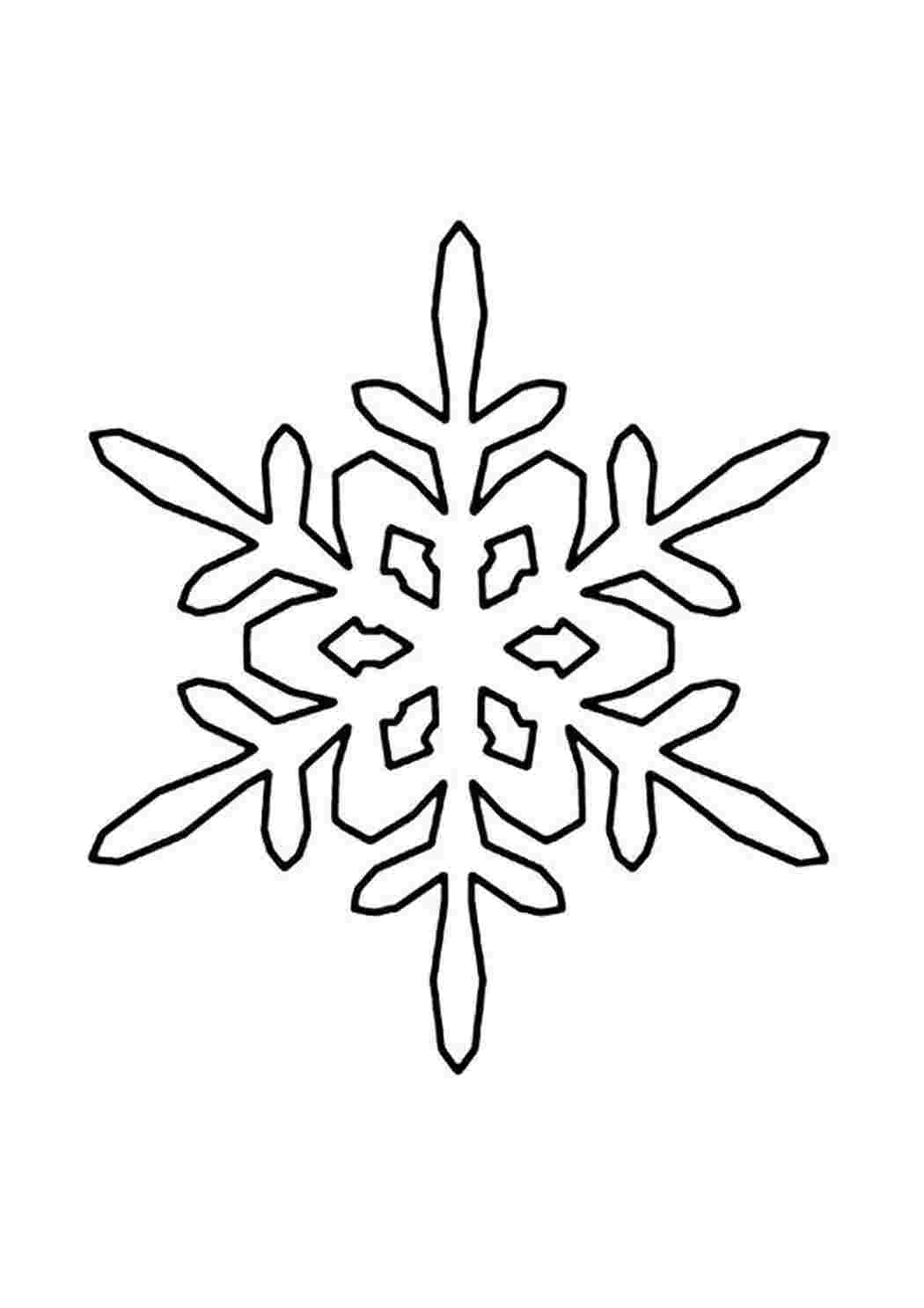 Раскраска Сніжинки