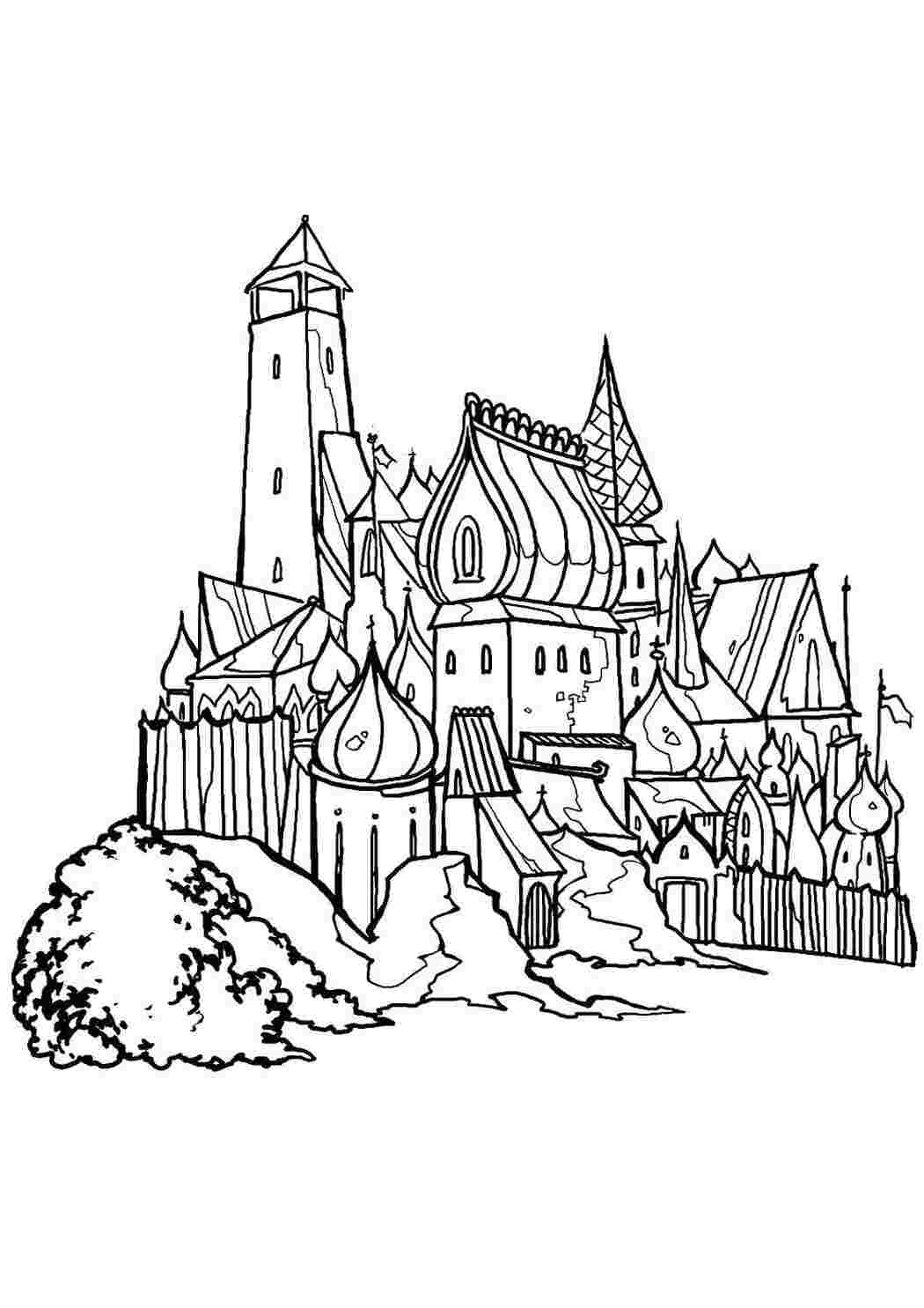 Раскраска Палац