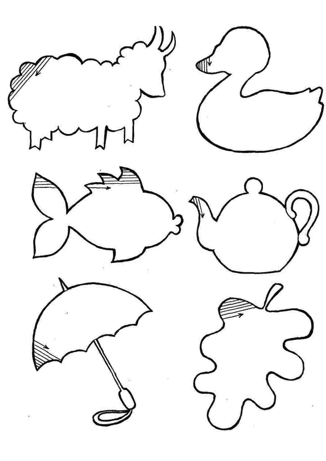 Раскраска Домалюй предмети