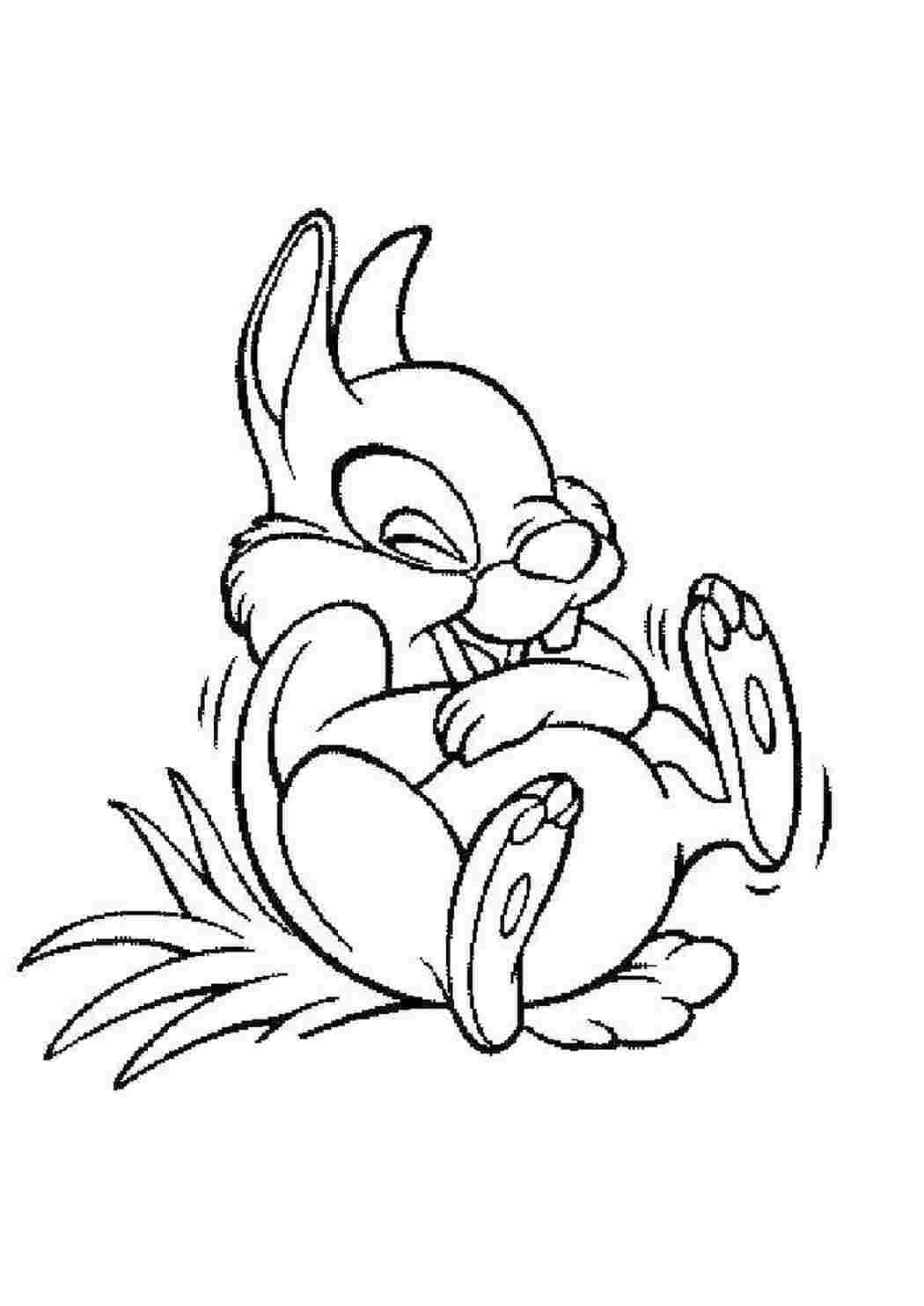 Раскраска Заєць сміється
