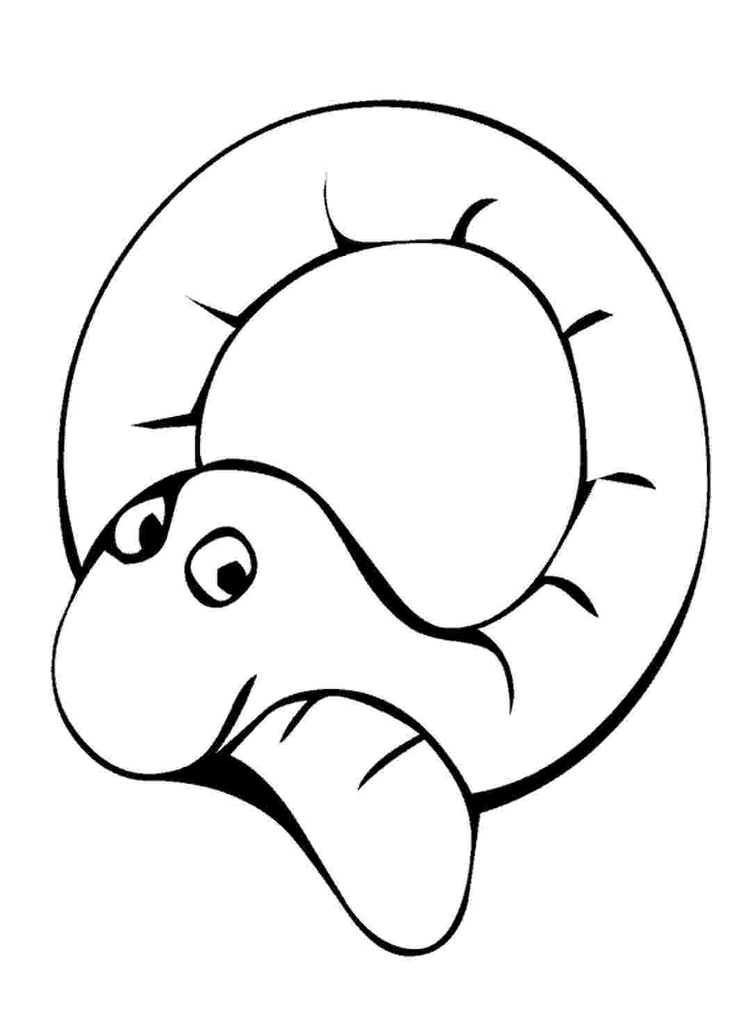 Раскраска Розфарбунки прості розмальовки для малюків розмальовка змія