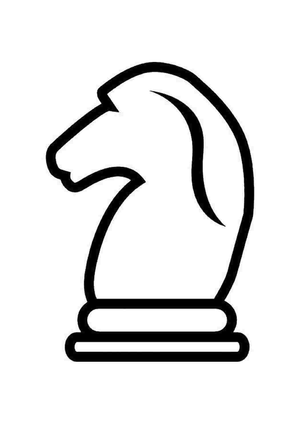 Раскраска Контур коня