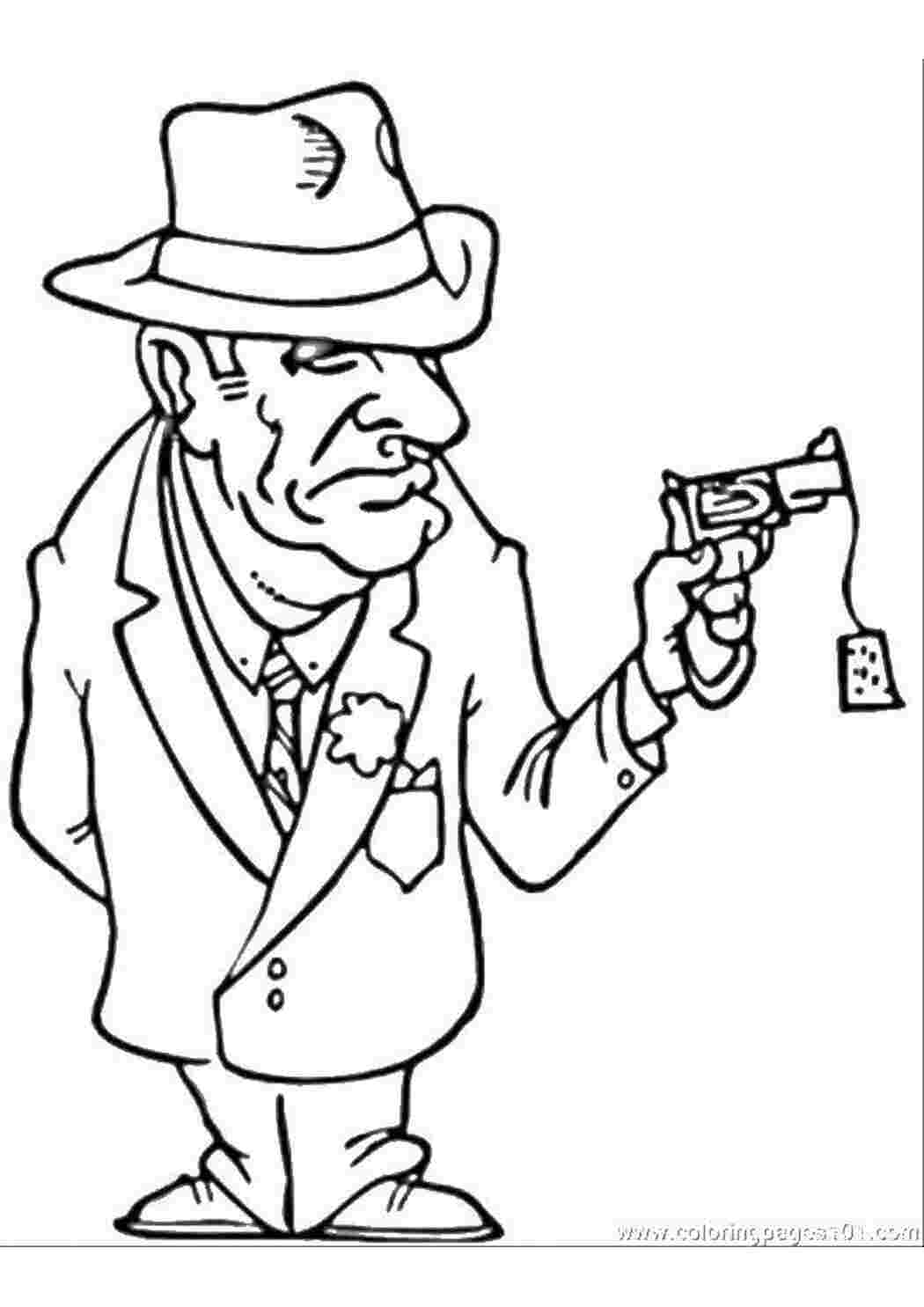 Раскраска мафіозі