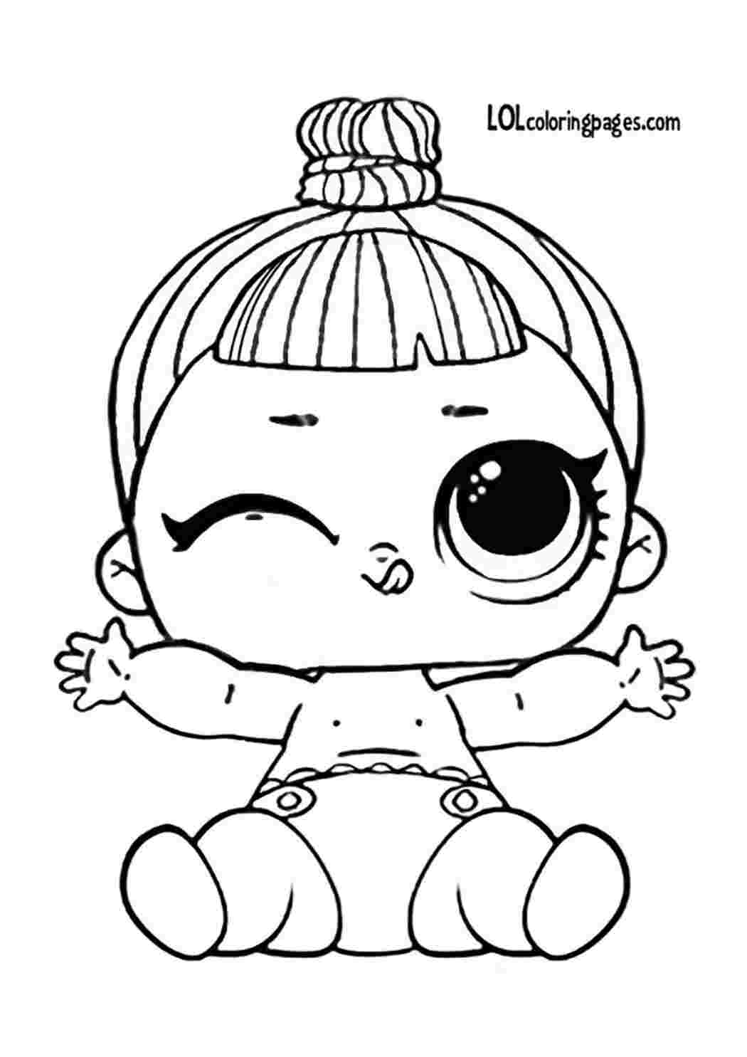 Раскраска Якісні розмальовки з лялькою LOL Lil Sleepy Bones розмальовки LOL