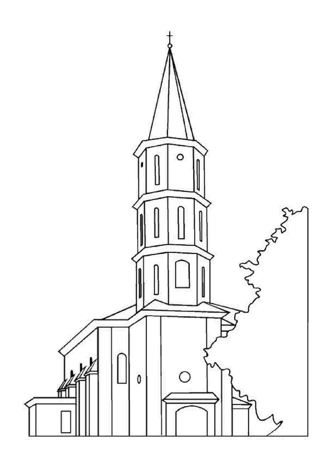 Раскраска Церква