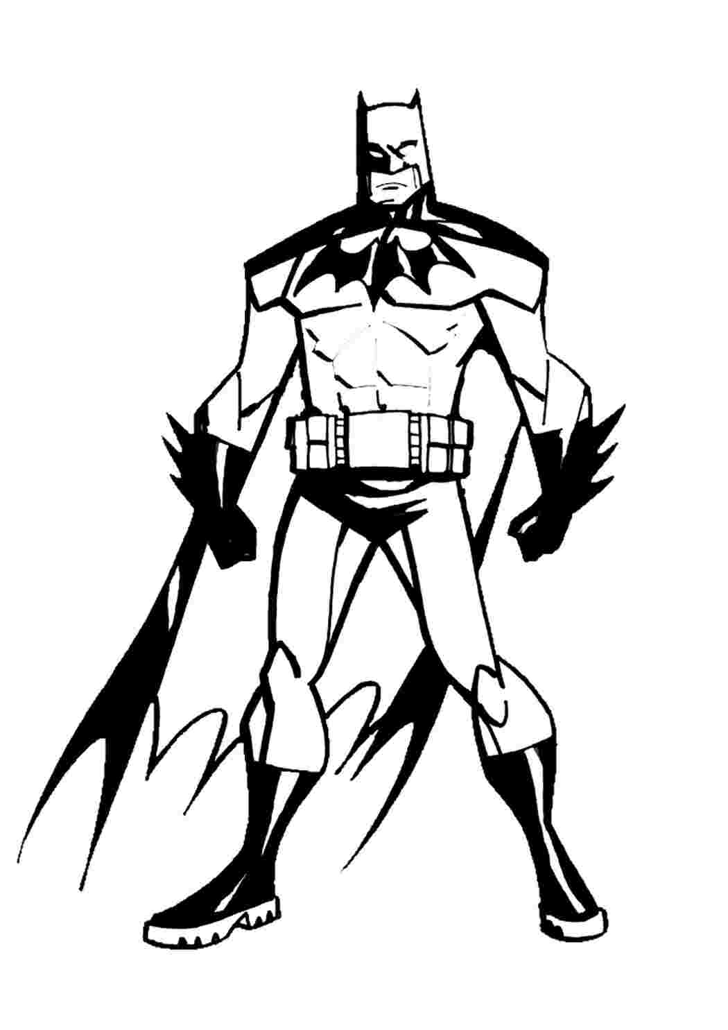 Раскраска Гарні розмальовки Небезпечний Бетмен