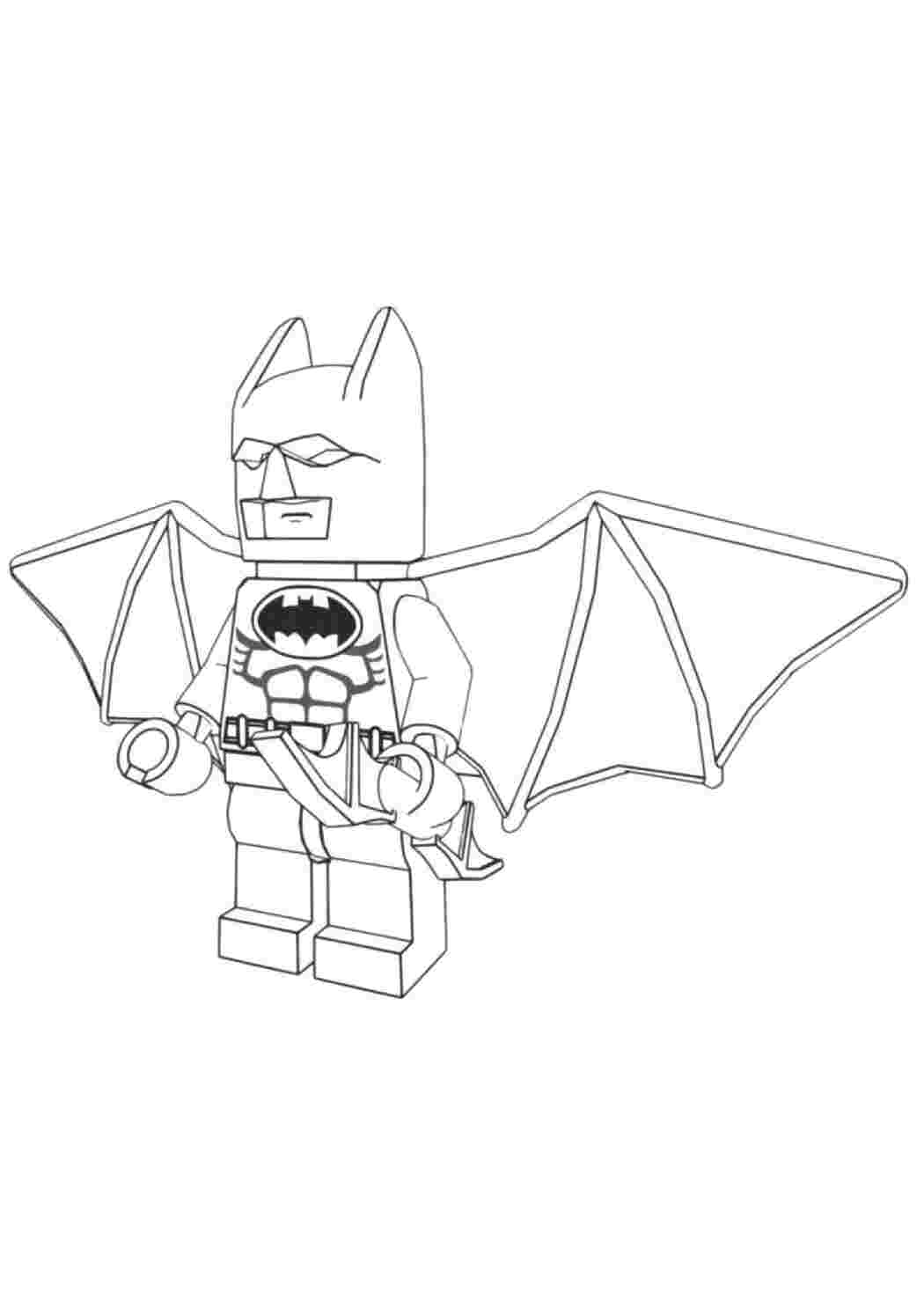 Раскраска Бетмен із конструктора Лего