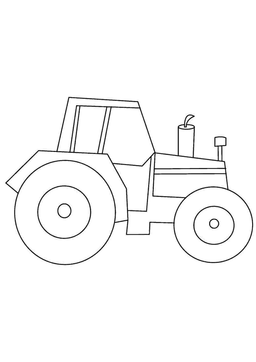 Раскраска Аплікація трактор