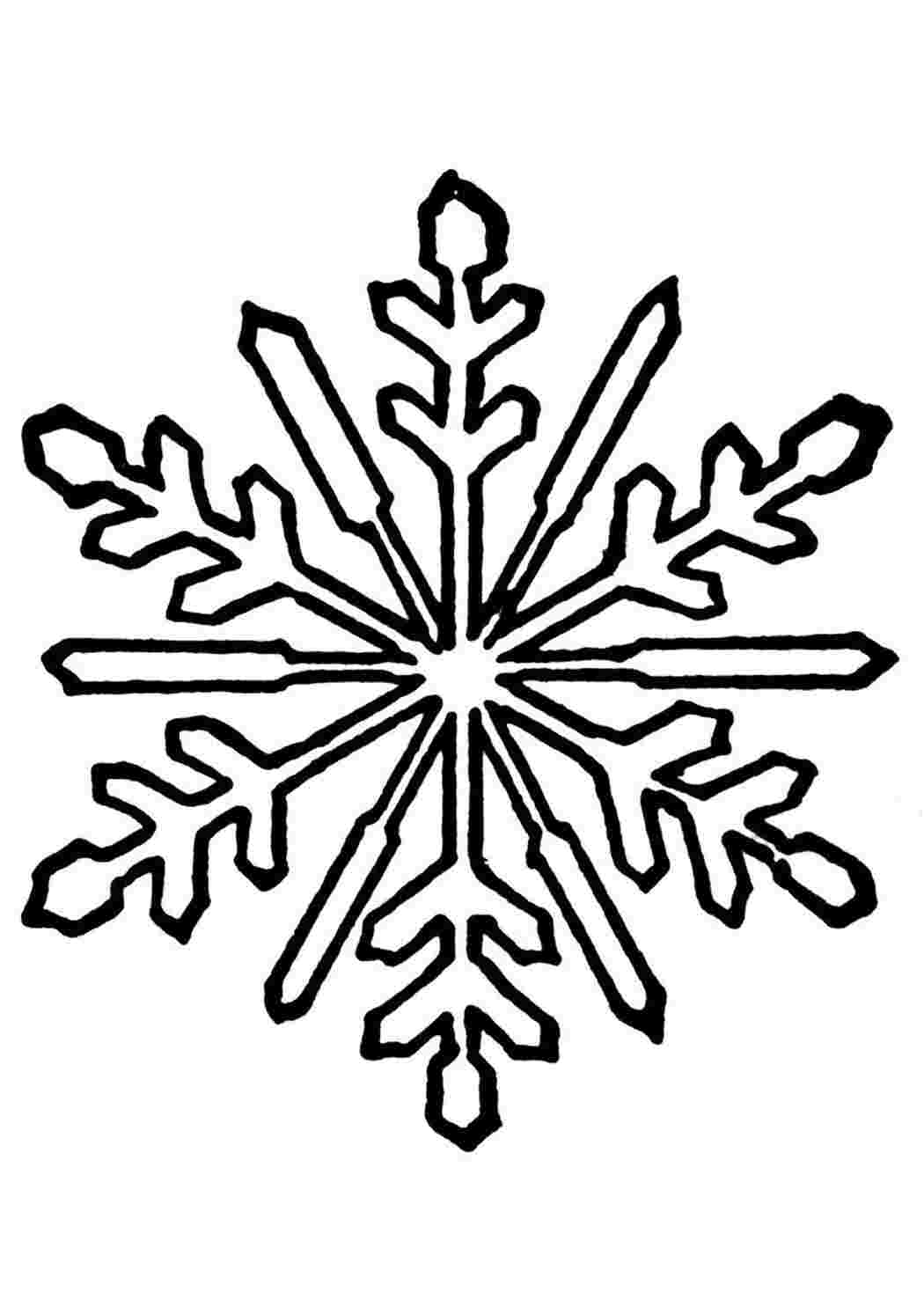 Раскраска Зразок для великої сніжинки