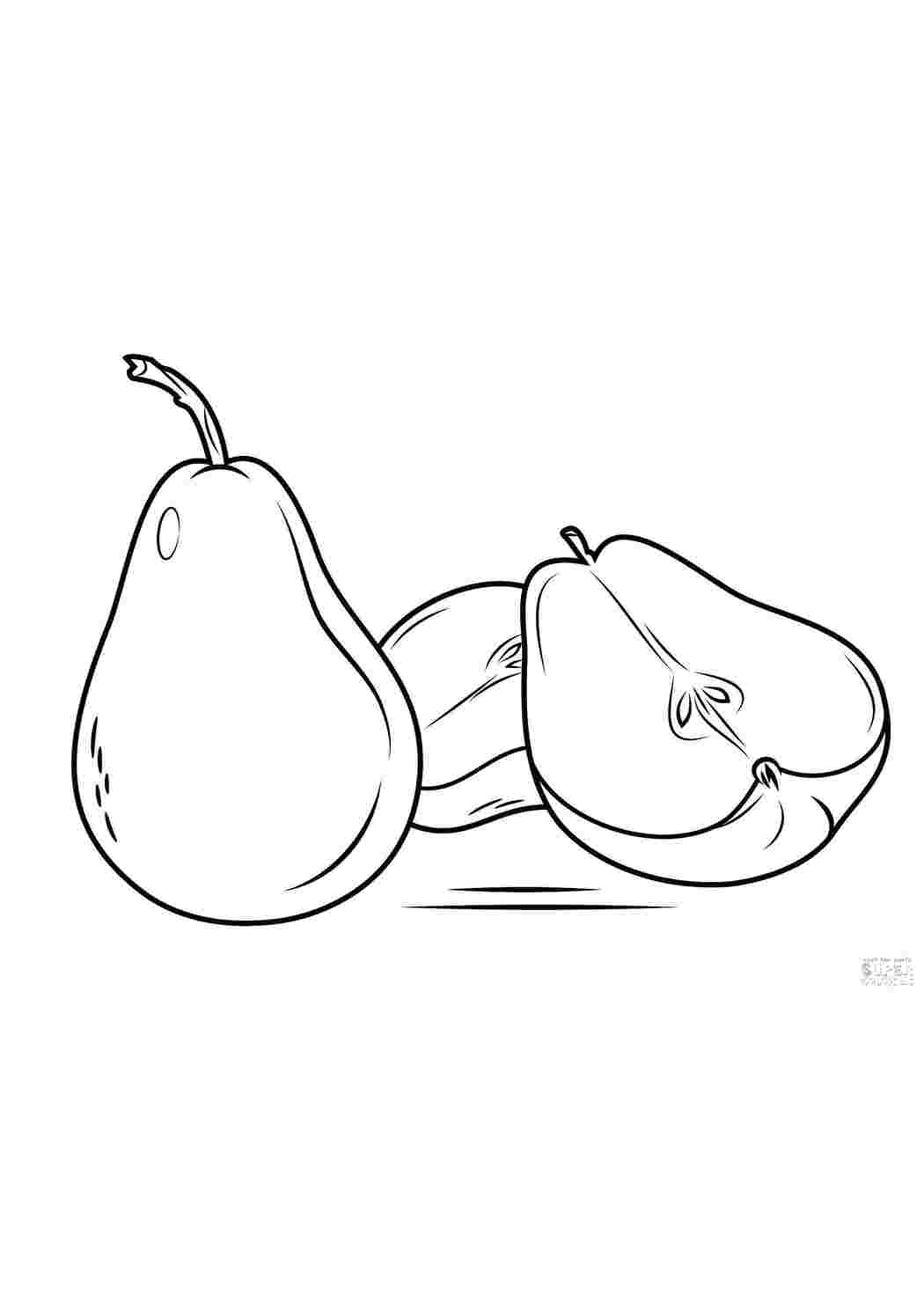 Раскраска Груша