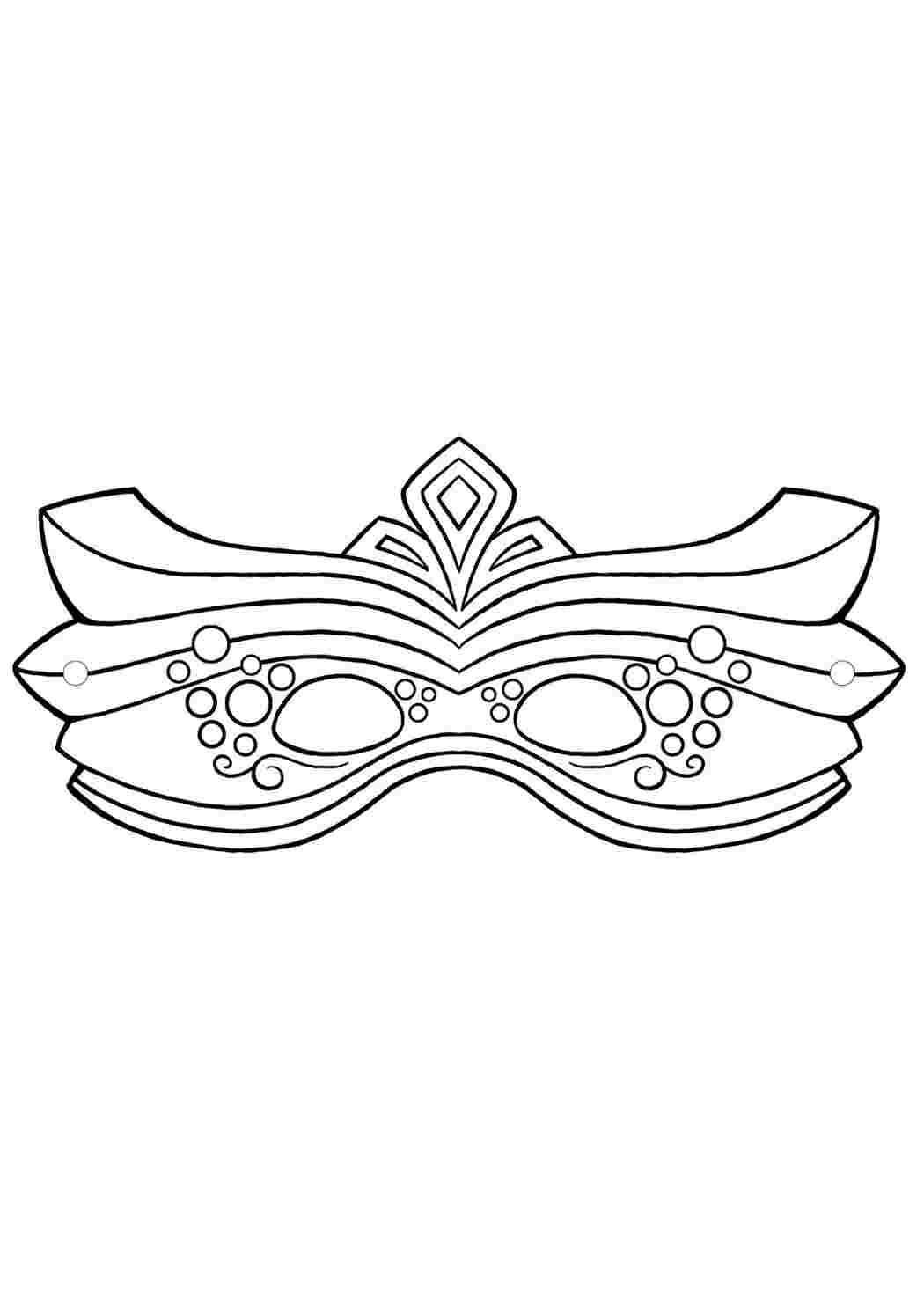 Раскраска Гарні карнавальні маски