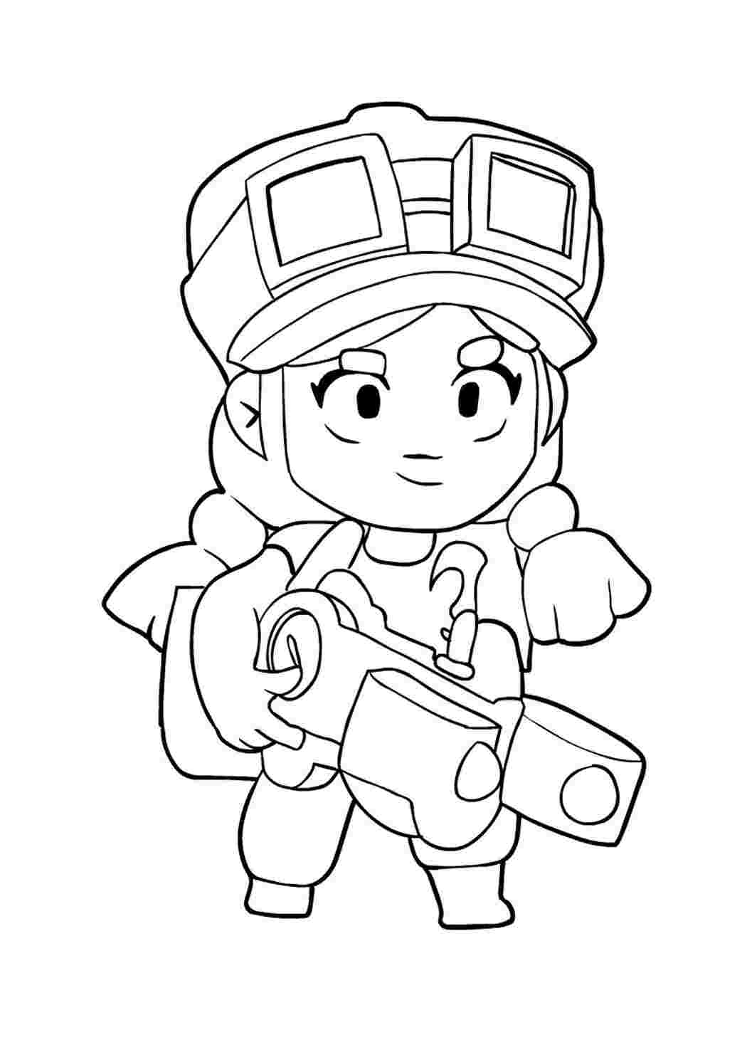 Раскраска Розфарбовки з гри Brawl Stars