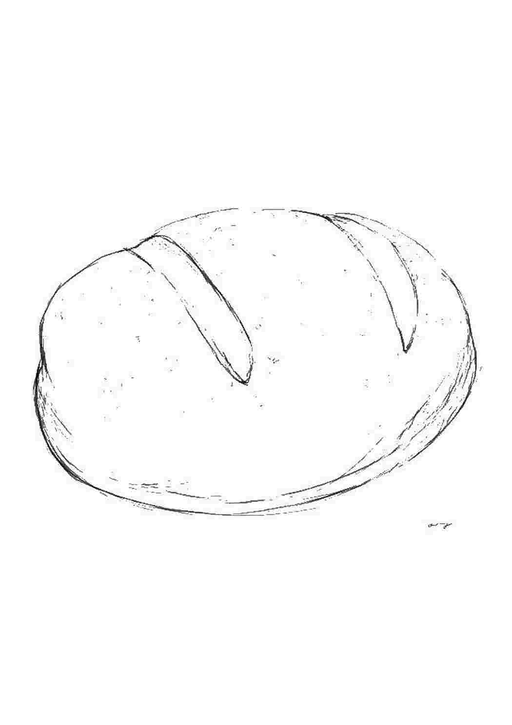 Раскраска Білий хліб