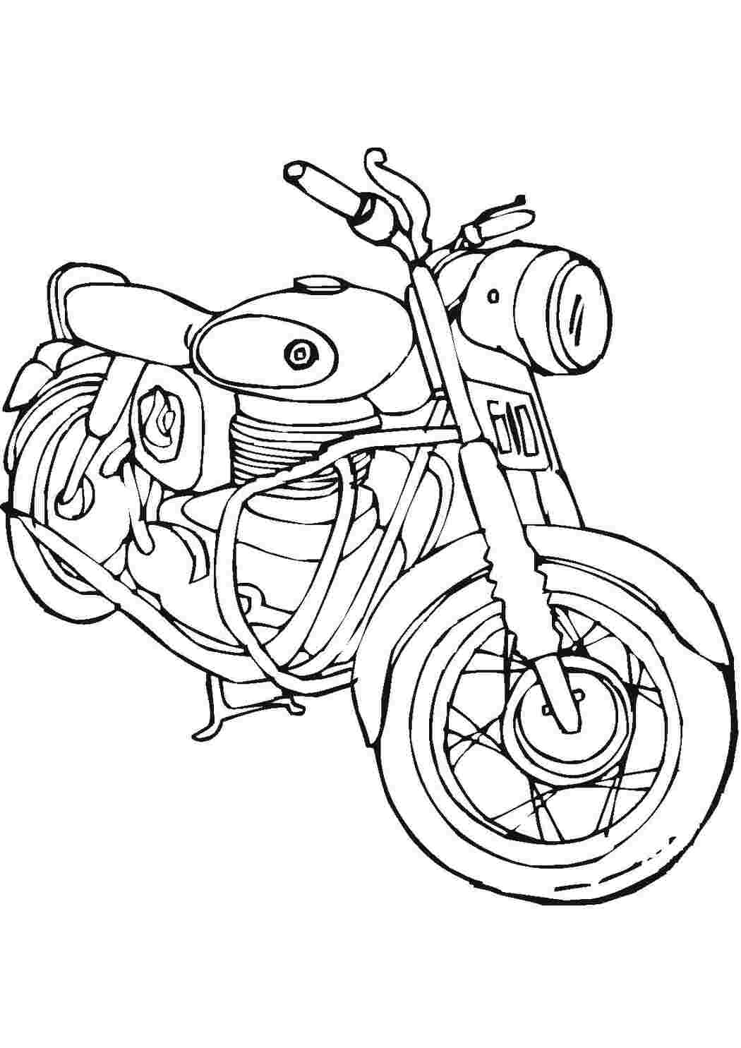 Раскраска Мотоцикл