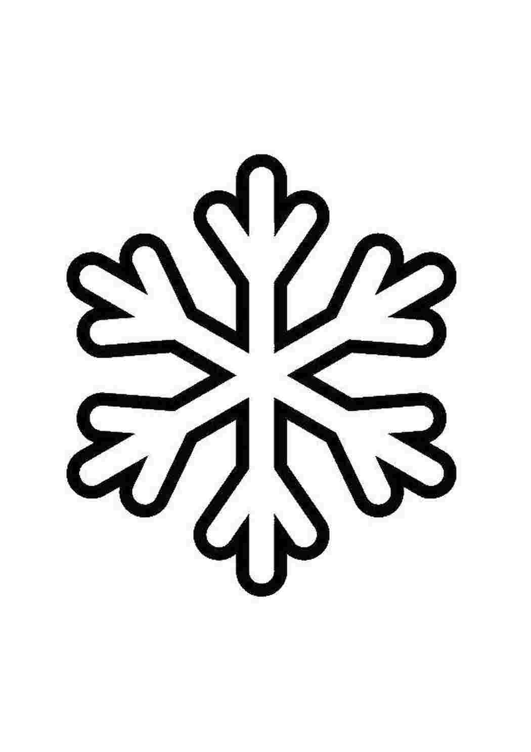 Раскраска Спрощена сніжинка