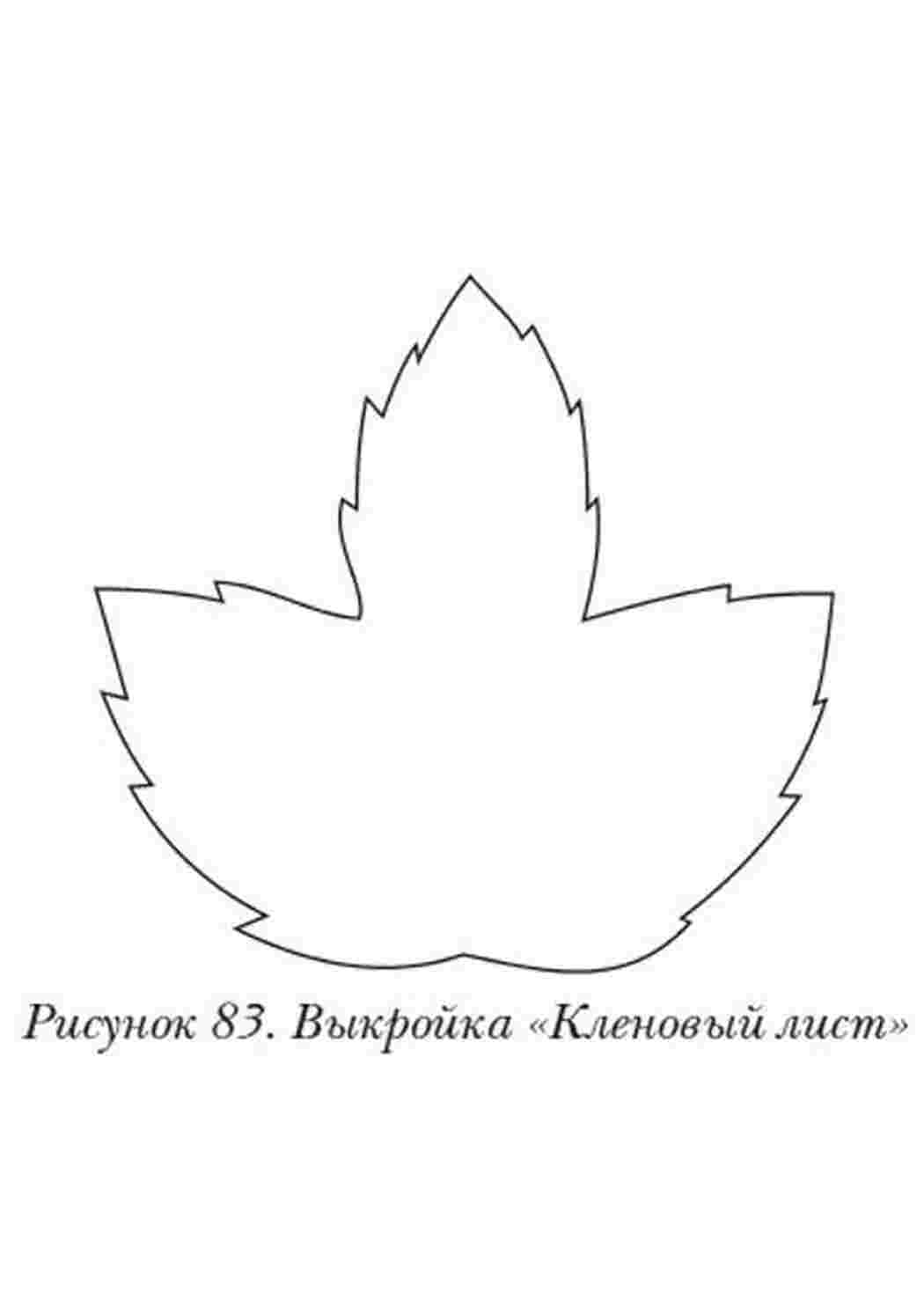 Раскраска Розфарбунки контури листя для вирізання з паперу для дітей
