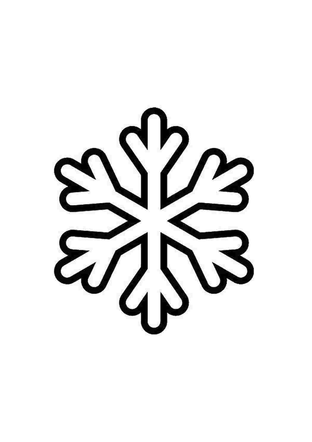 Раскраска Сніжинка