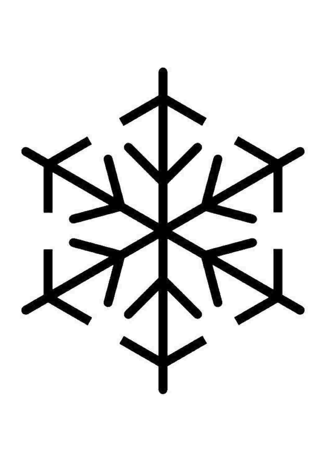 Раскраска Геометричний сніжинка