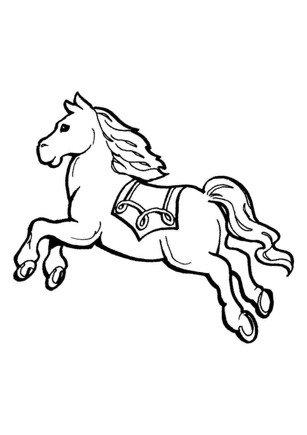 Раскраска кобилка