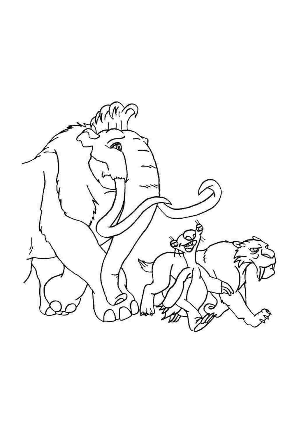 Раскраска Менні Сід і Дієго