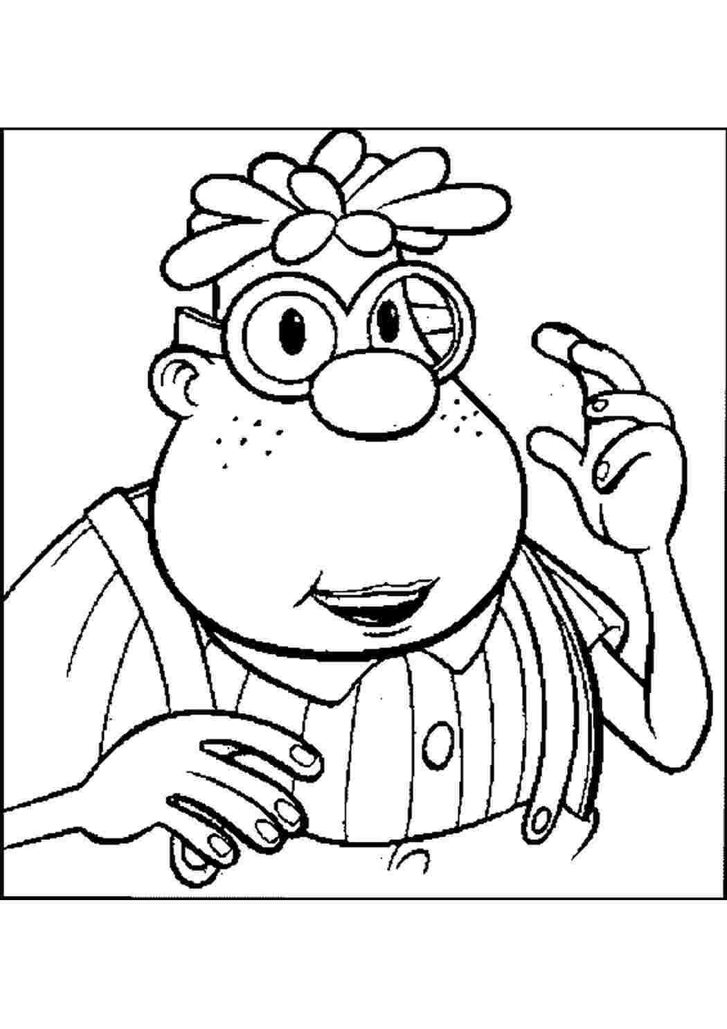 Раскраска розмальовки мультфільми Nickelodeon розмальовки Джиммі Нейтрон Карл хлопець