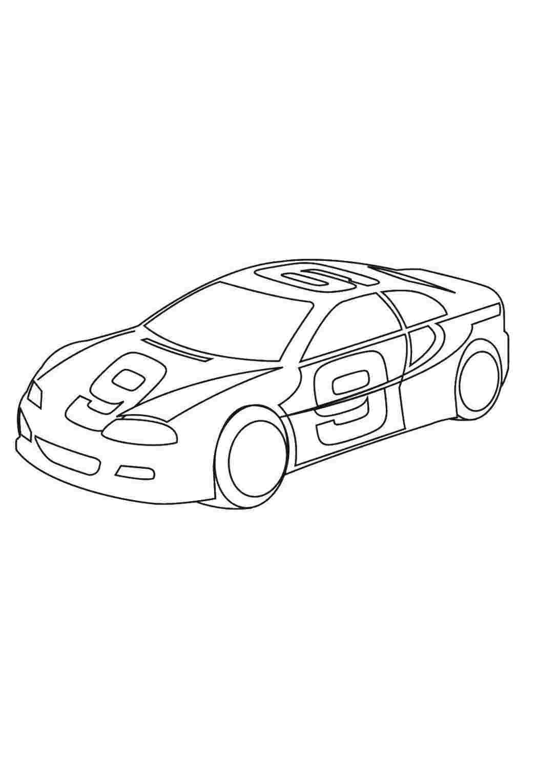 Раскраска гоночний автомобіль