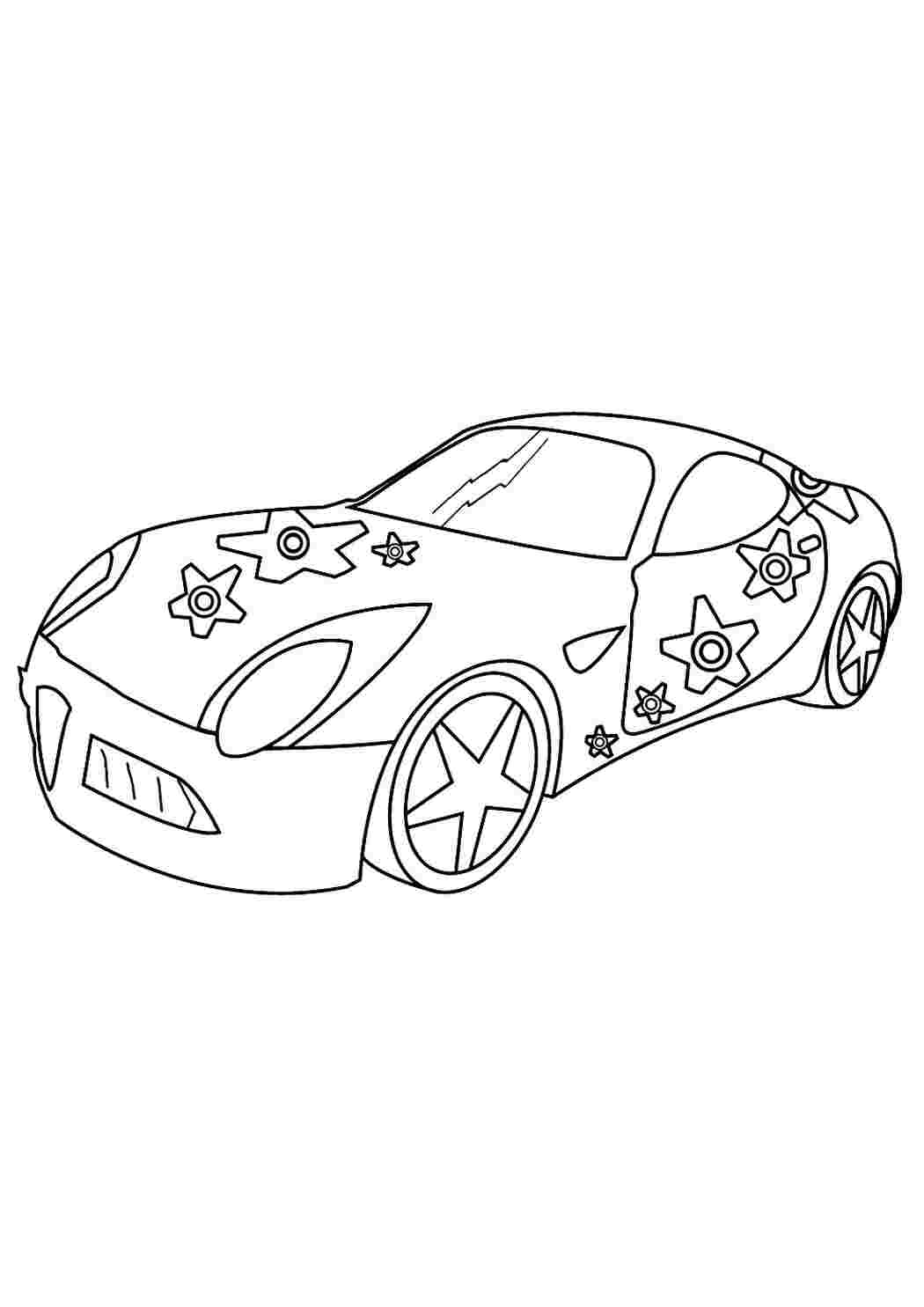 Раскраска Автомобіль гоночний