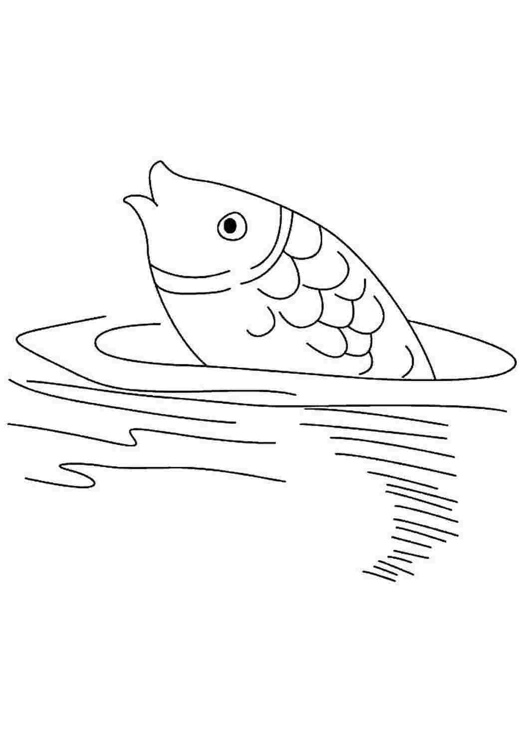 Раскраска Риба в морі