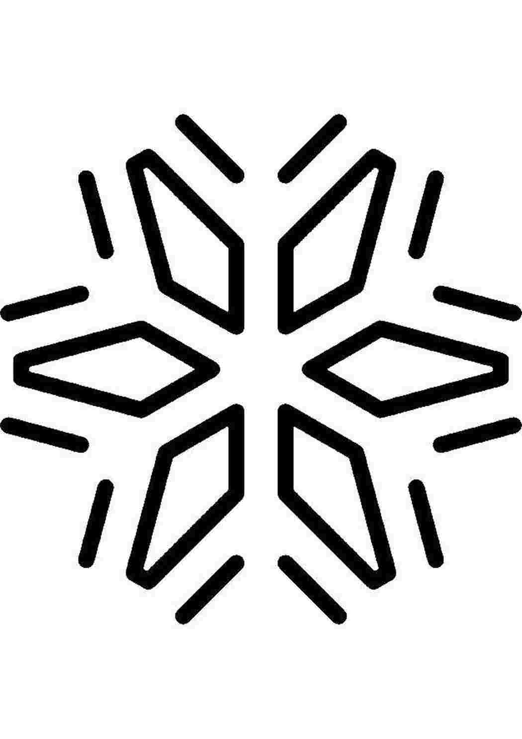 Раскраска Сніжинка