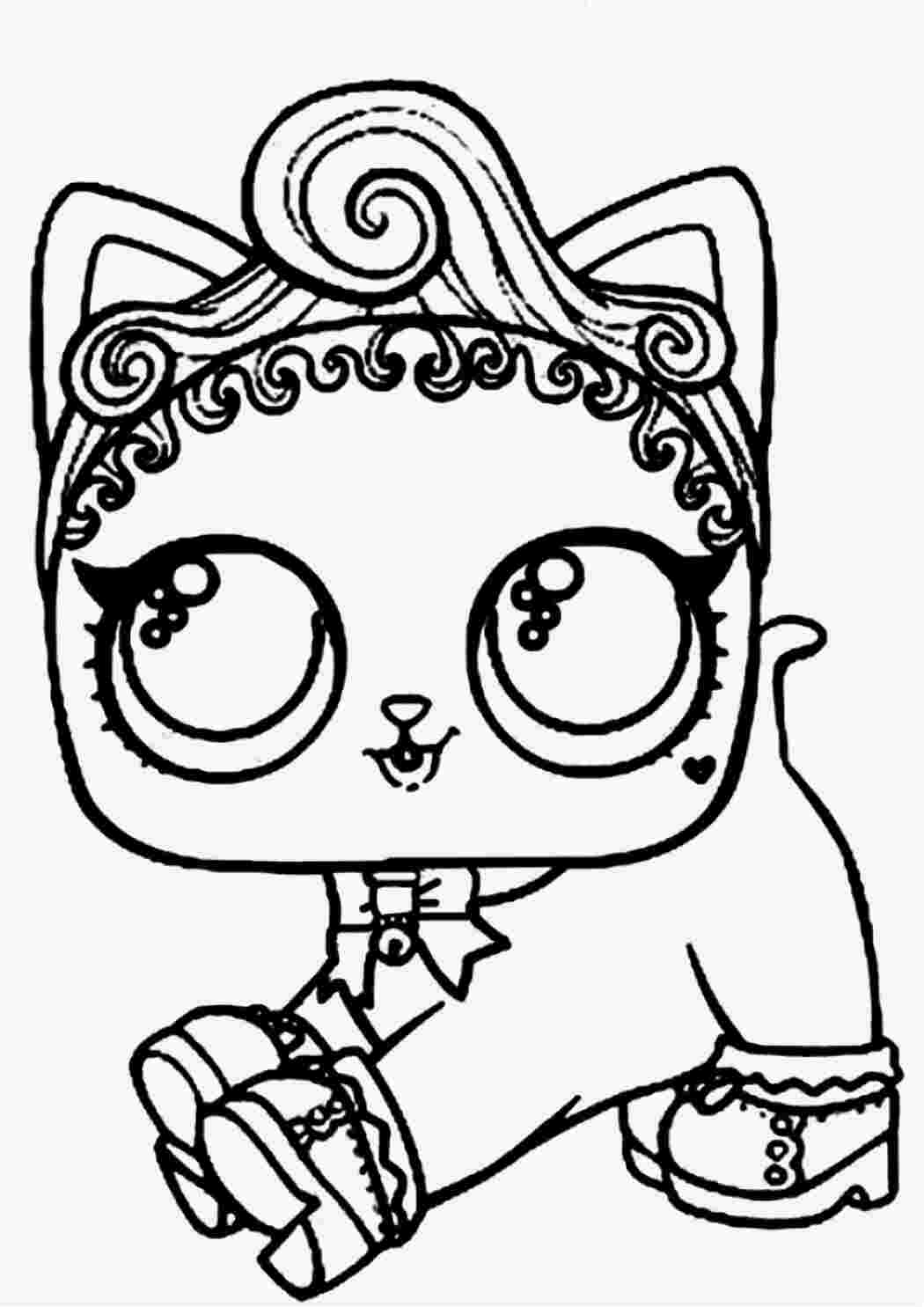 Раскраска Гарні розмальовки Песик ЛОЛ Роздрукувати розмальовку