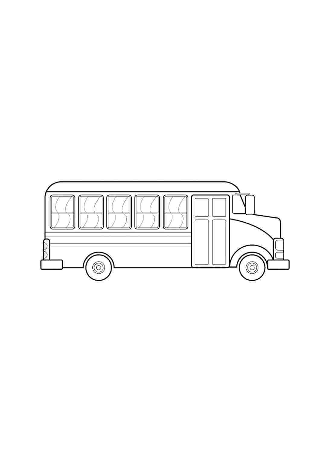 Раскраска Розфарбування автобус