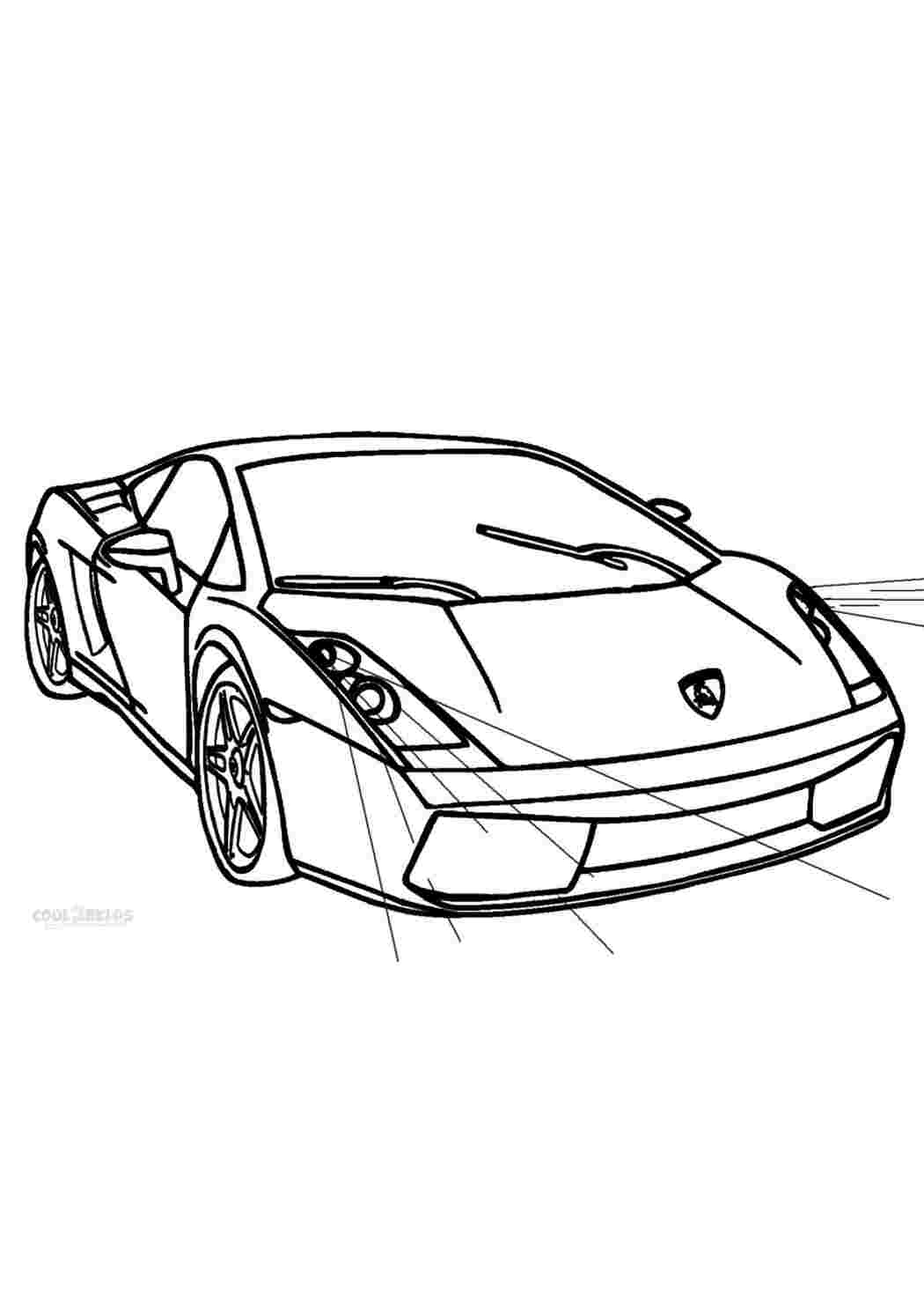 Раскраска Автомобілі Lamborghini Ламборгіні Розфарбунки для хлопчиків з машинами