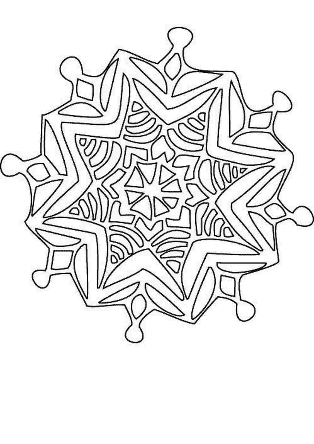 Раскраска Вишукана сніжинка