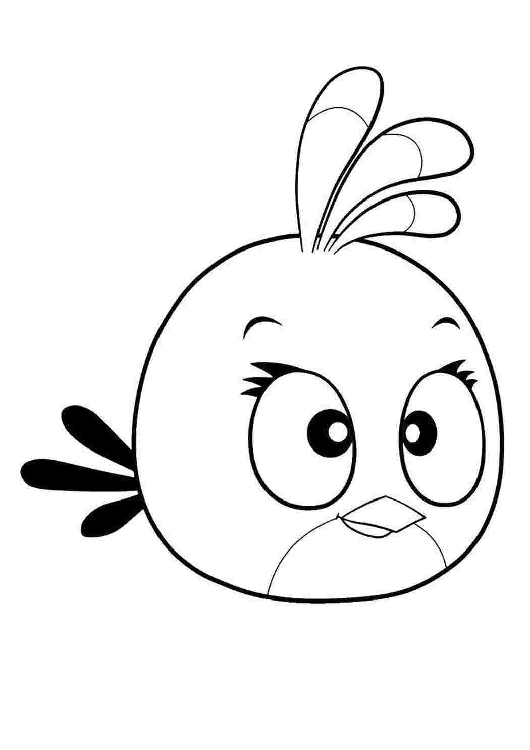 Раскраска Пташеня з Angry Birds