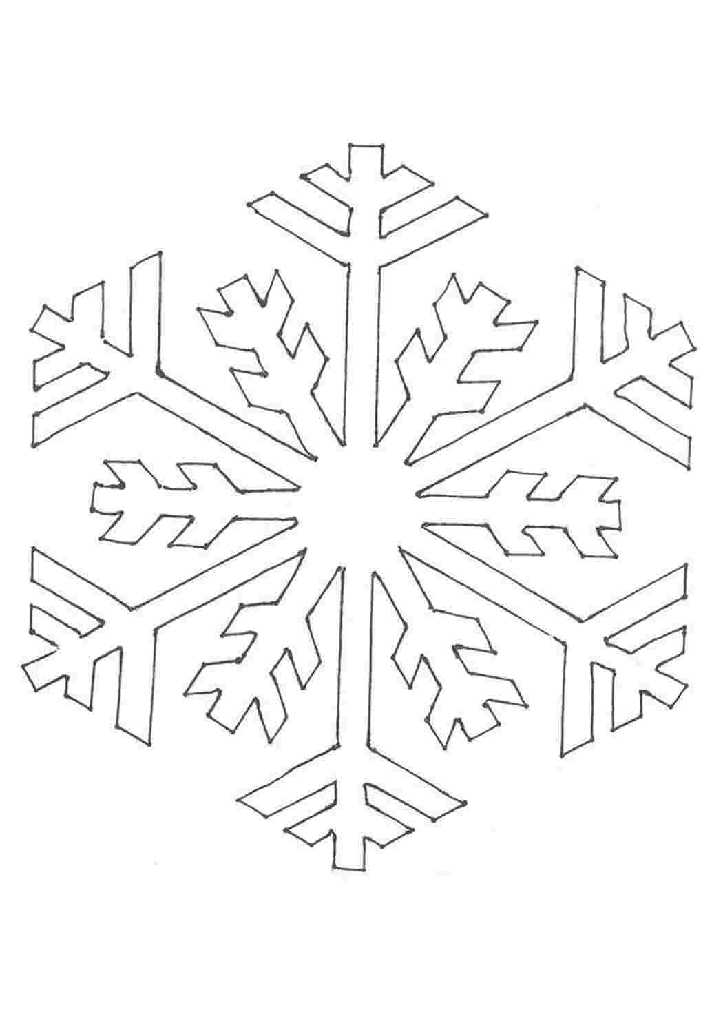 Раскраска Велика сніжинка