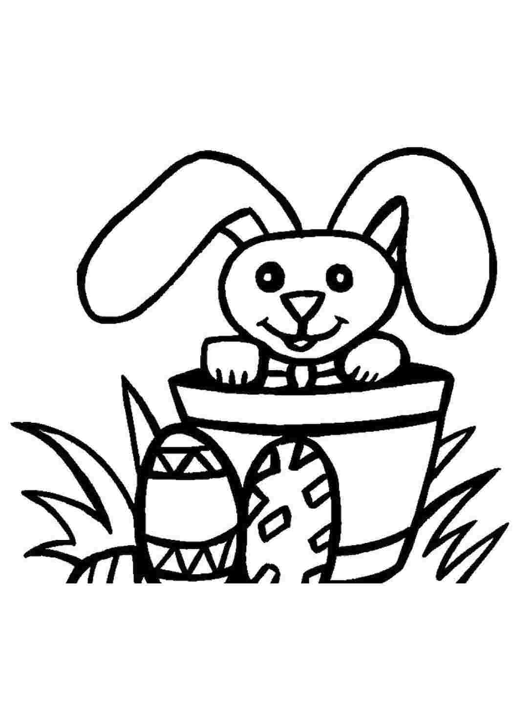 Раскраска Кролик любить Великдень