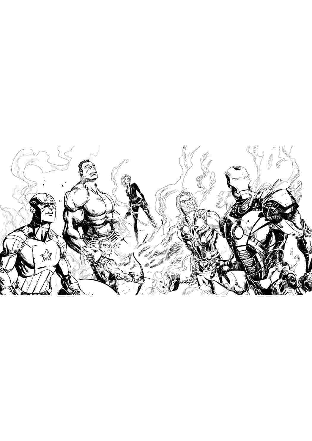 Раскраска Супергерої Marvel