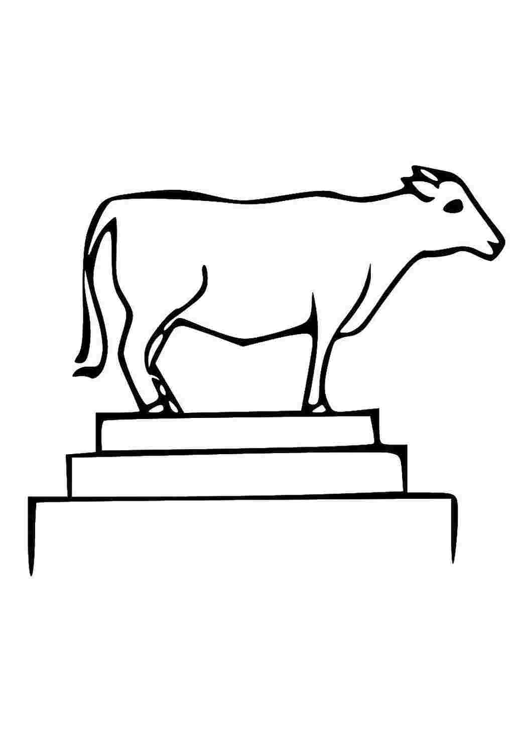 Раскраска Корова