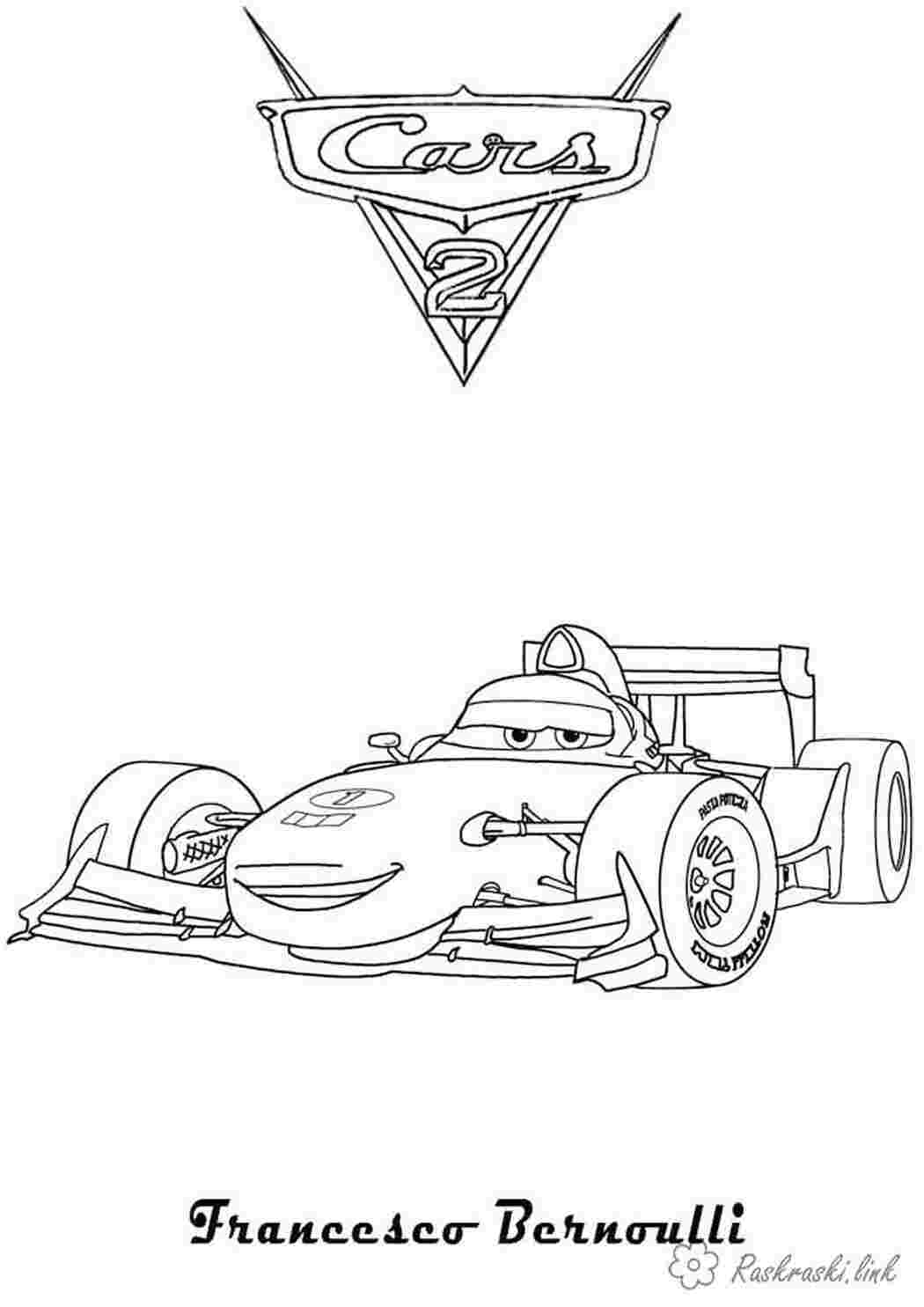 Раскраска розмальовки мультфільми розмальовки тачки 2