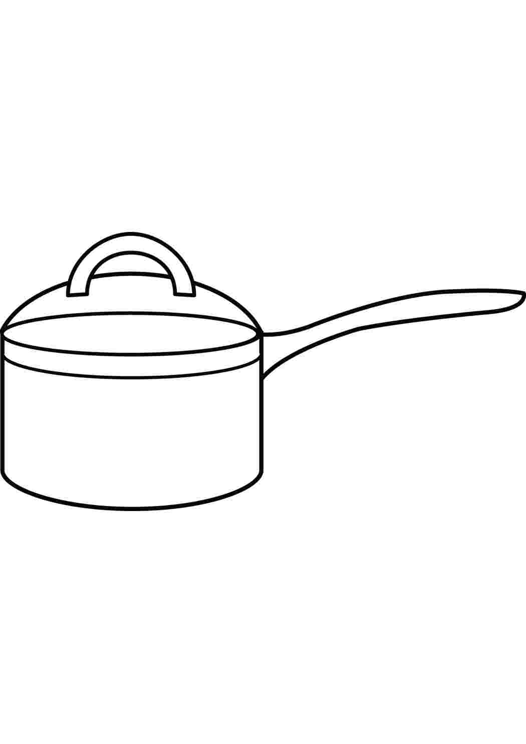 Раскраска Каструля
