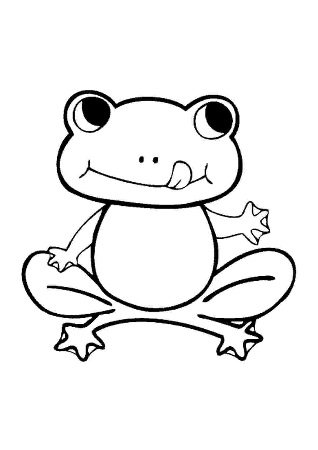 Раскраска Розфарбування для маленьких жабенят